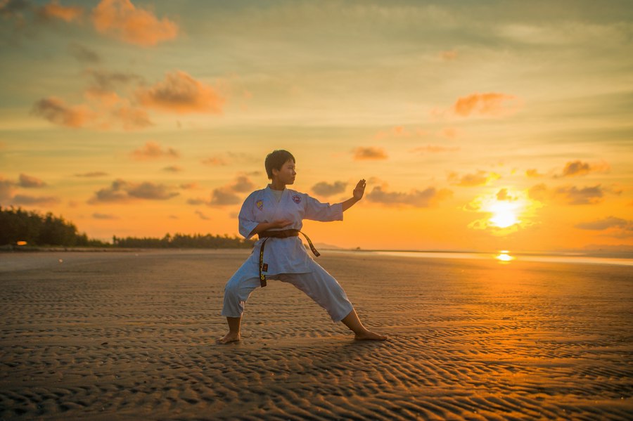 Martial Arts High Kick Drill